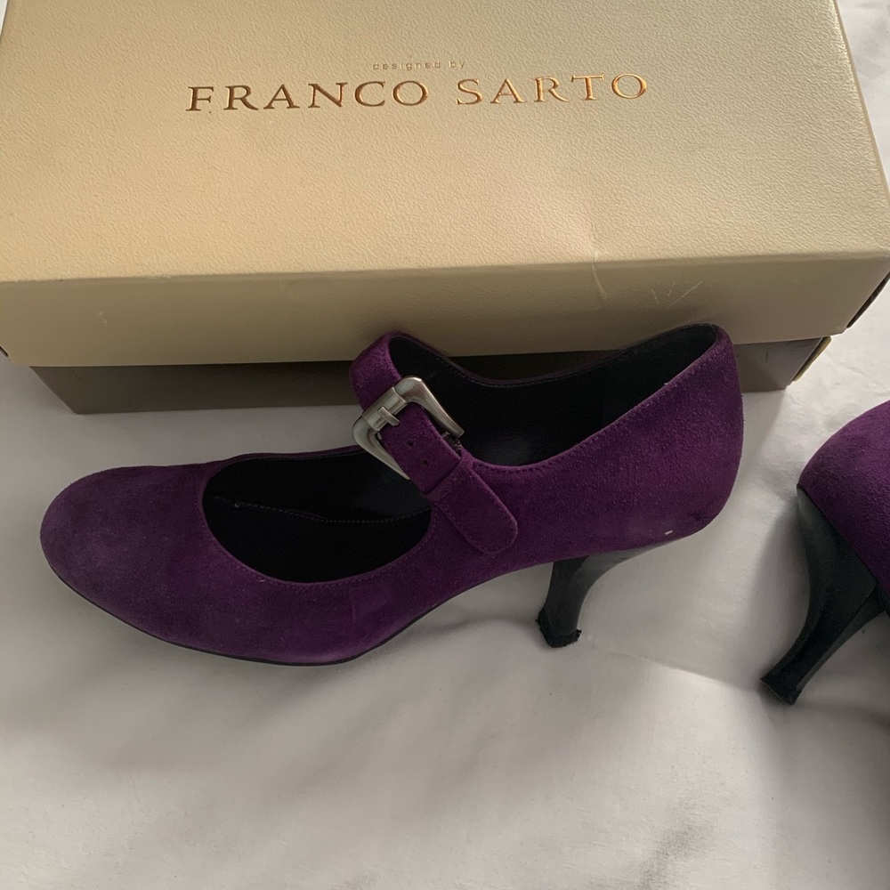 Franco Sarto Purple Suede shoes!